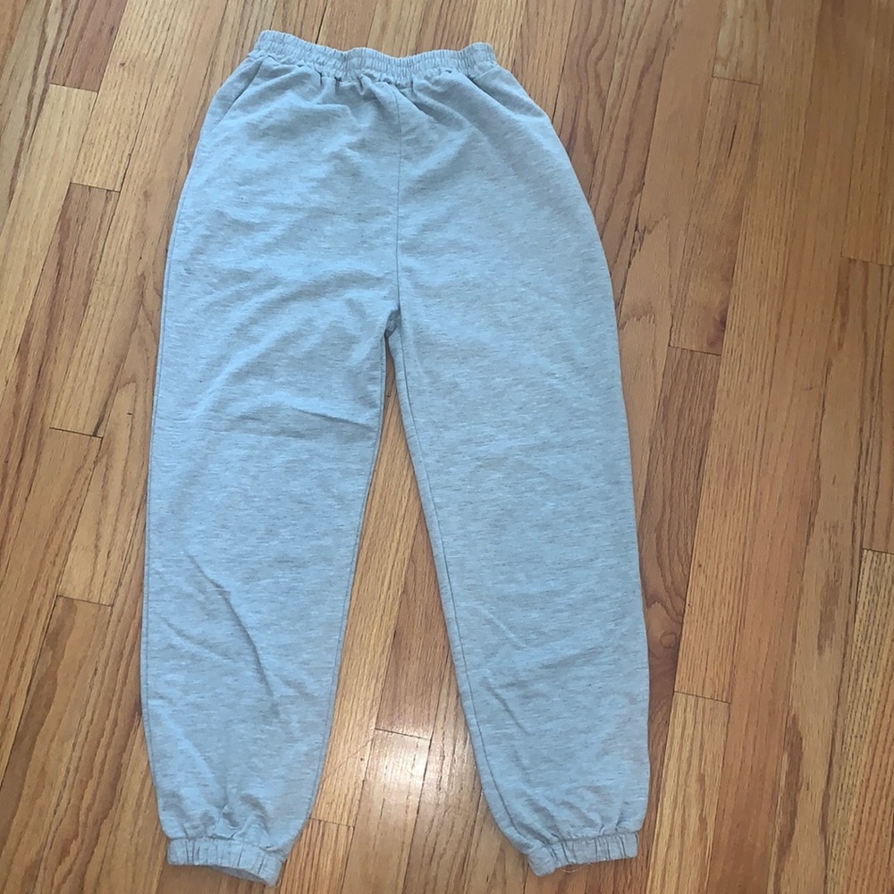 Grey sweatpants
